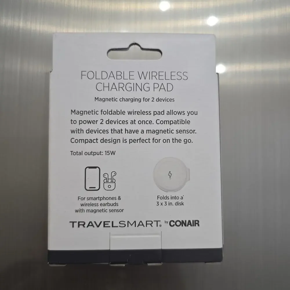 TravelSmart by Conair Foldable Wireless Charging Pad
